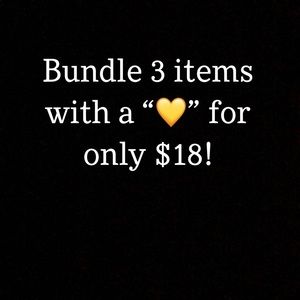 Bundle 3 for $18